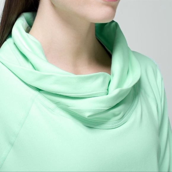 Lululemon Heart Healthy Pullover 6 Fresh Teal Mint, RULU Fabric, PERFECT! - Picture 2 of 10